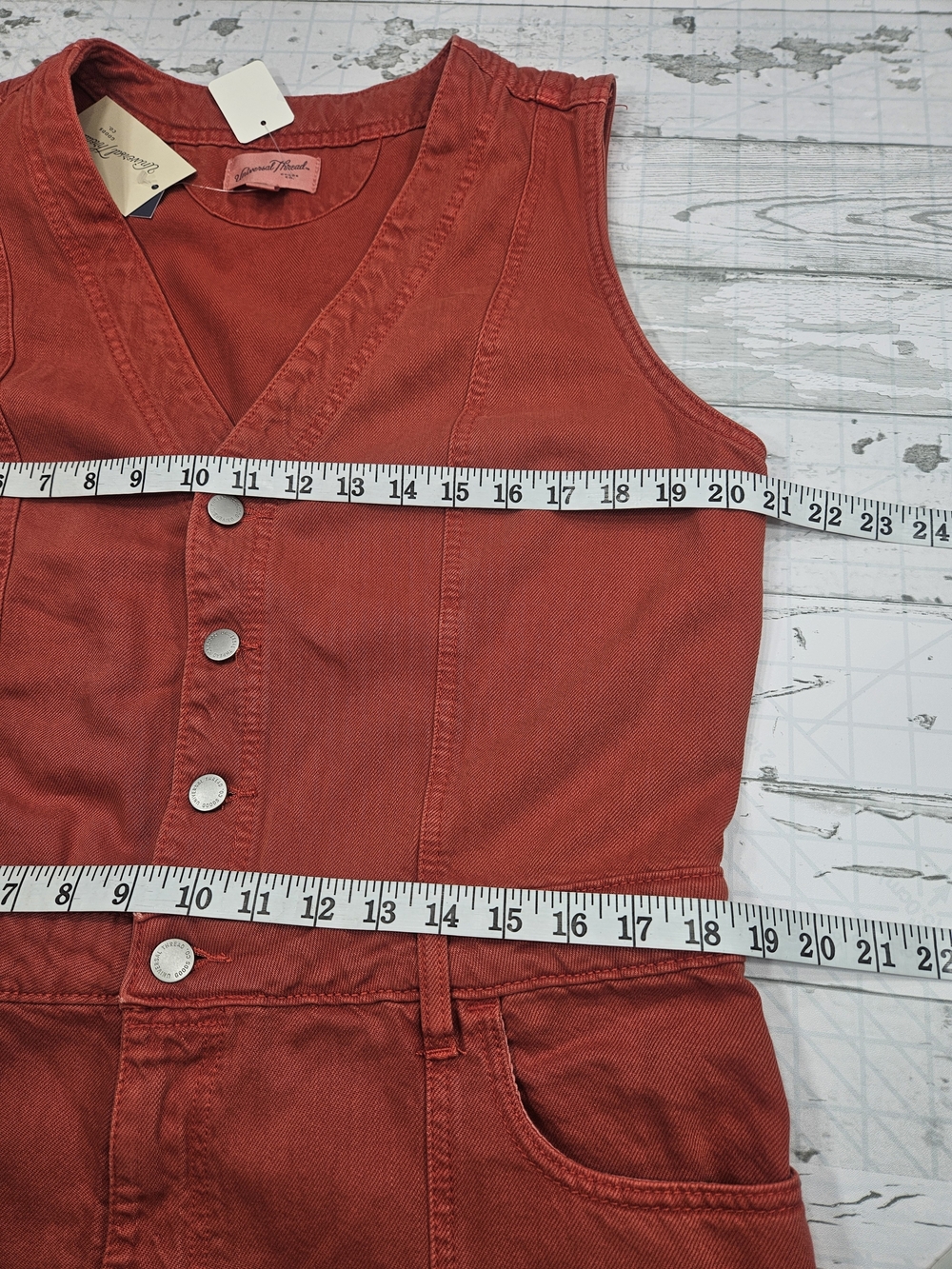 Universal Thread Women's Rust Red Sleeveless Jumpsuit - Picture 5 of 10